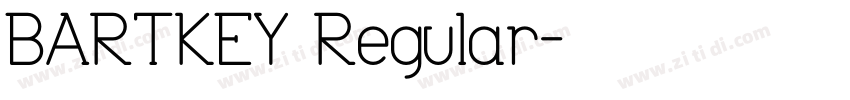 BARTKEY Regular字体转换